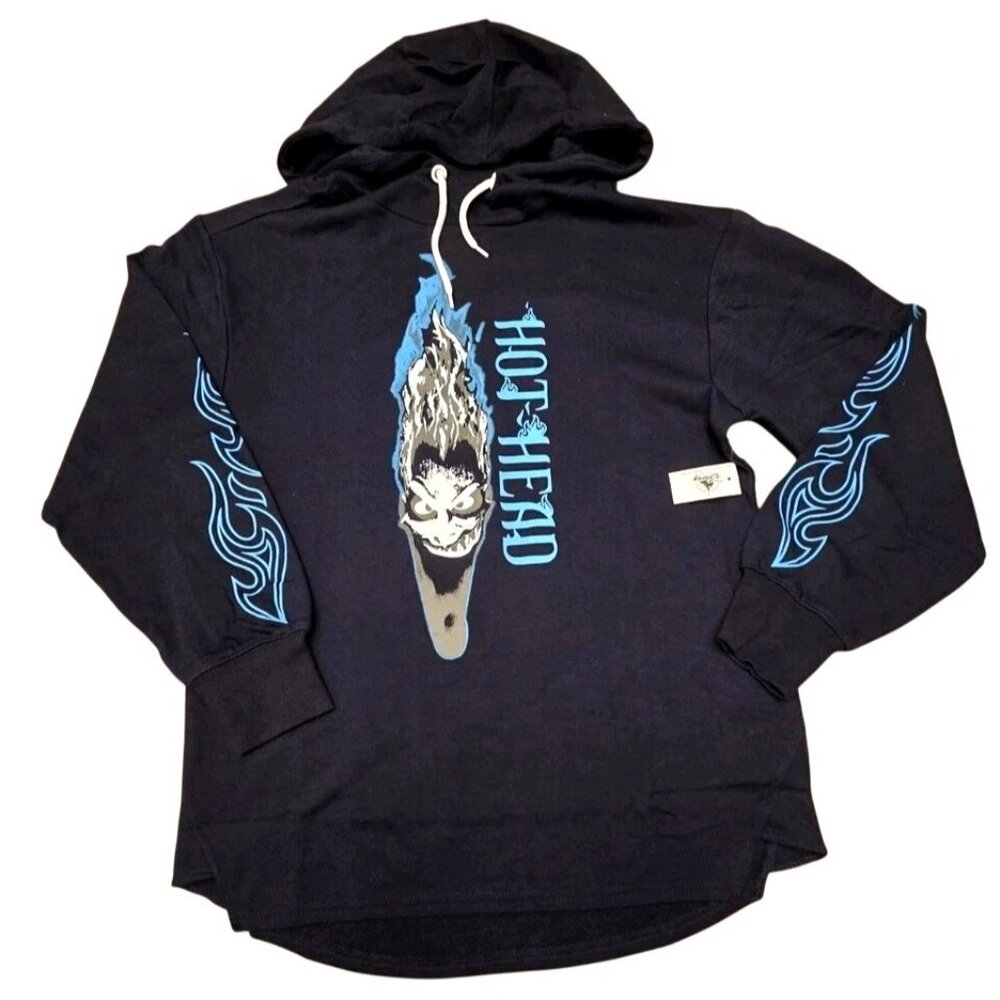 NEW NWT Disney Hoodie Adult Large L Blue Hercules‎ Hades Hot Head Pullover Parks - Picture 6 of 6
